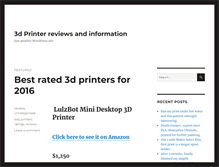 Tablet Screenshot of 3dprinterbank.com